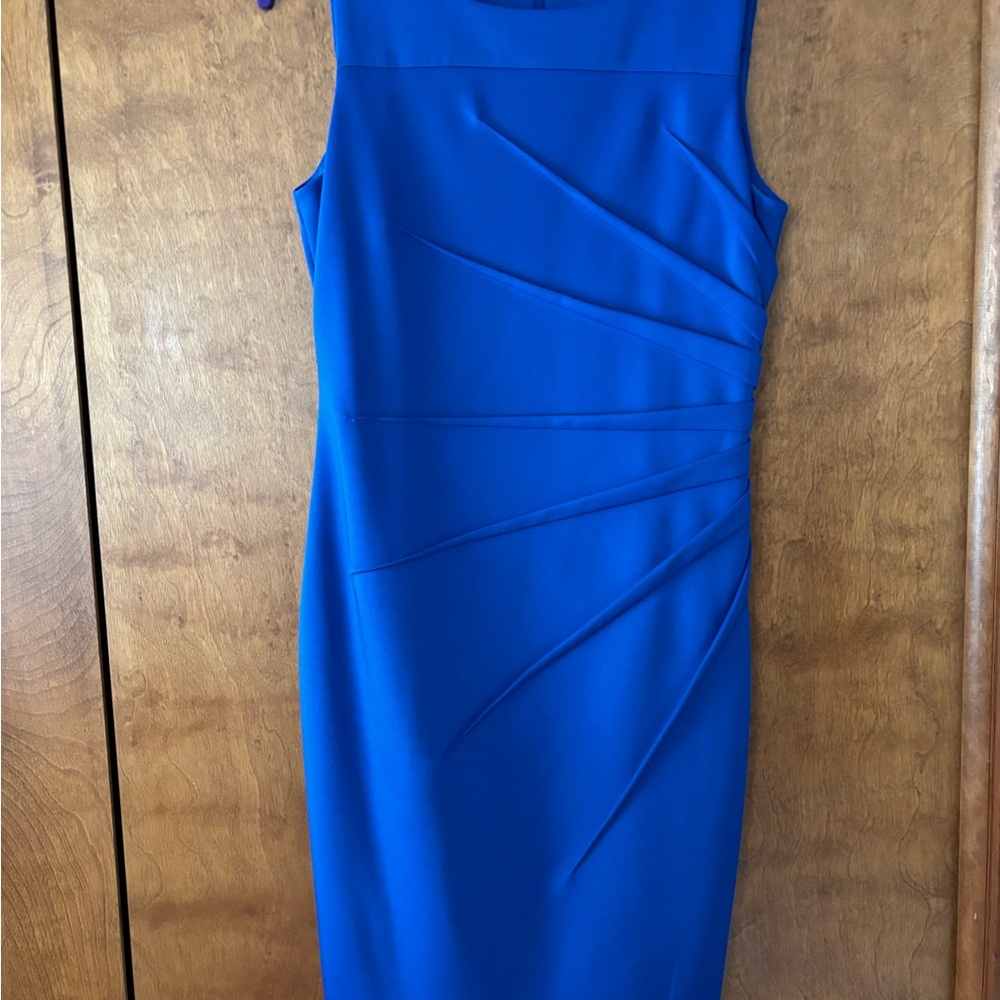 Calvin Klein Blue Sheath Midi Dress for Cocktail